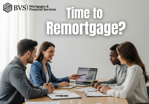 Homeowner discussing remortgage advice with a mortgage adviser